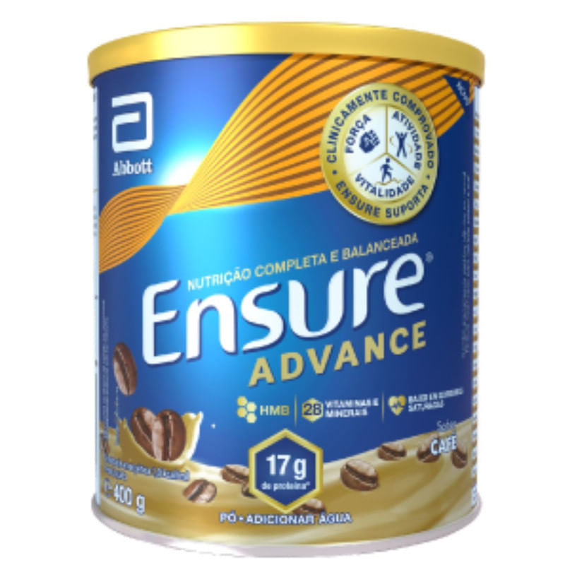 Suplemento Nutricional Ensure Advance Coffee Lata 400g