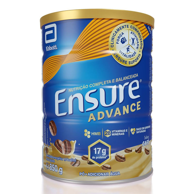 Suplemento Nutricional Ensure Advance Coffee Lata 850g