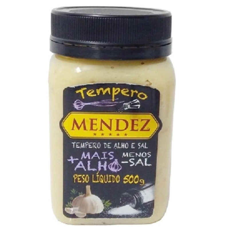 Tempero de Alho e Sal Mendez Pote 500g