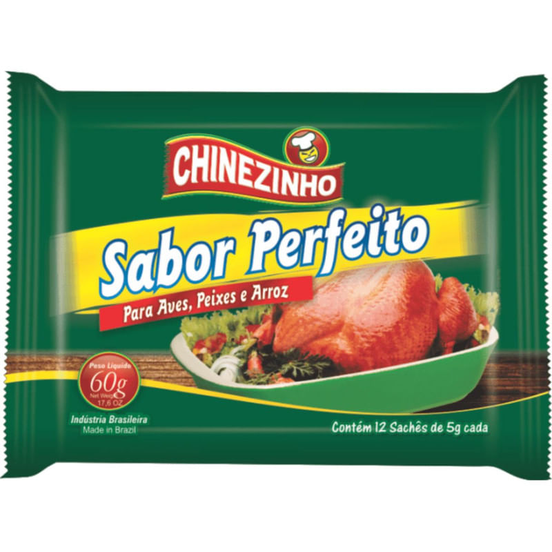 Tempero em Pó Chinezinho Sabor Perfeito Aves Sachê 50g