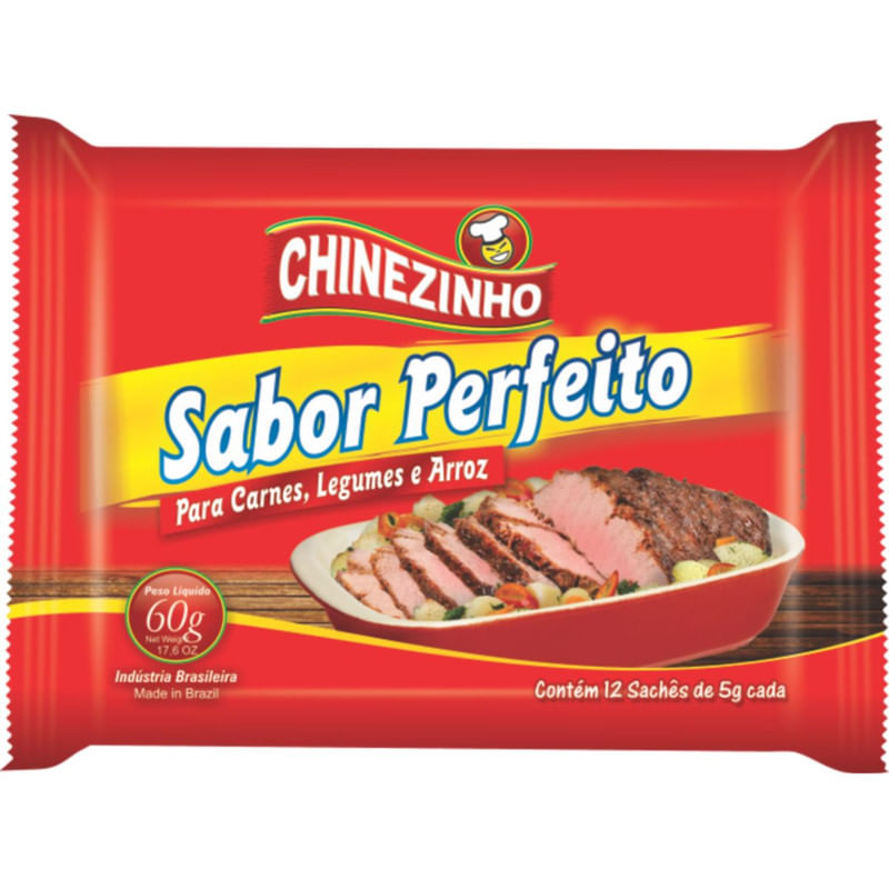 Tempero em Pó Chinezinho Sabor Perfeito Carnes Sachê 50g