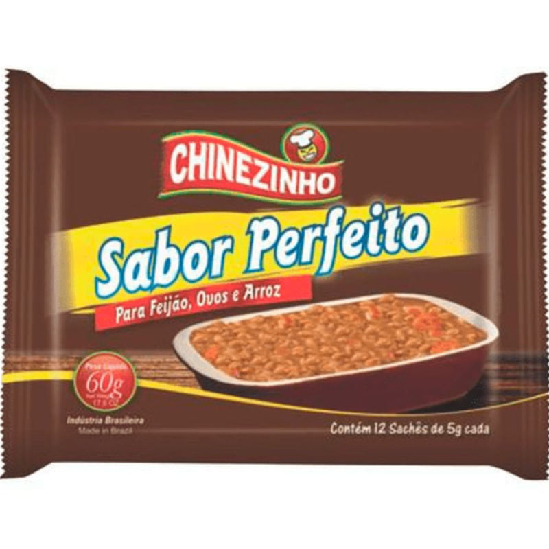 Tempero em Pó Chinezinho Sabor Perfeito Feijão Sachê 50g