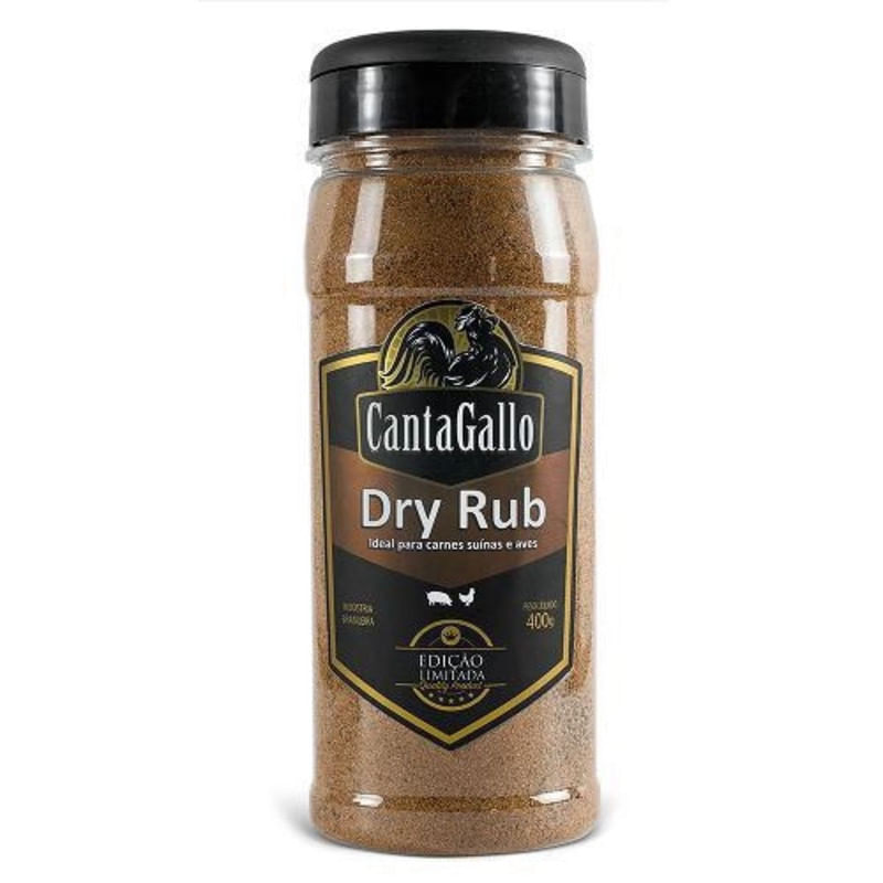 Tempero para Carnes Suínas e Aves Cantagallo Dry Rub Frasco 400g