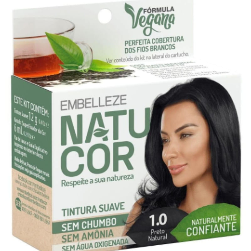 Tintura Preto Natural 1.0 Natucor