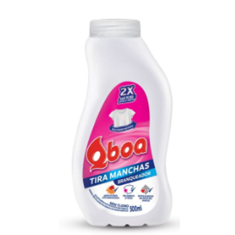 Tira Manchas Liquido Branqueador Qboa 500ml