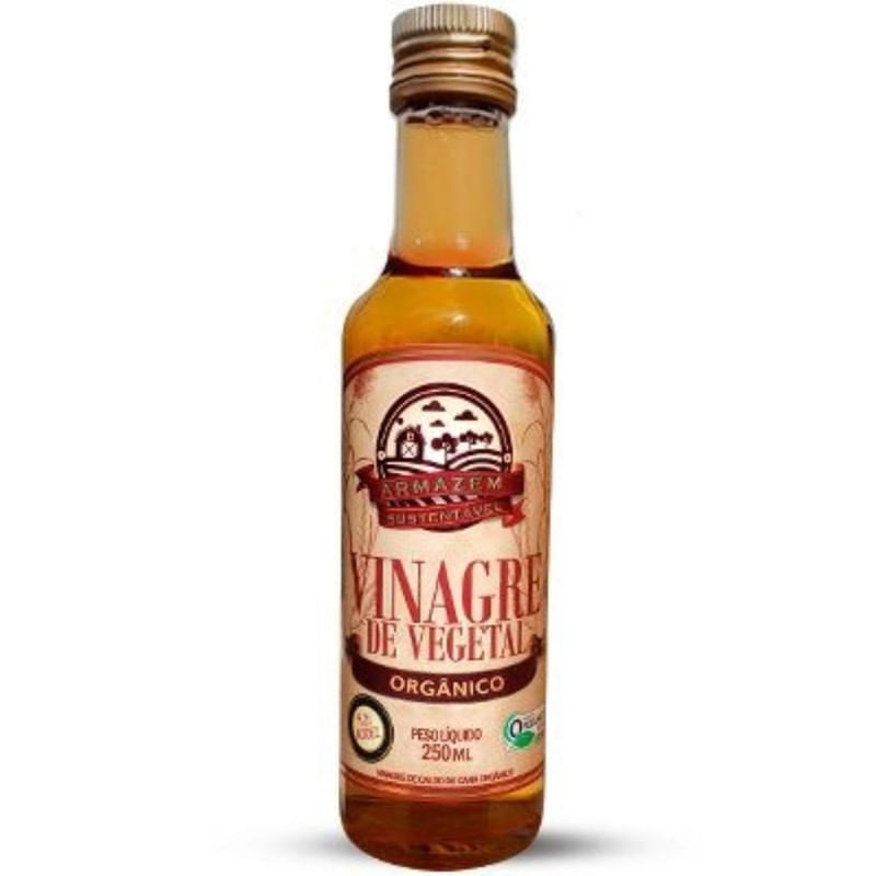 Vinagre de Caldo de Cana Orgânico Armazém Sustentável Garrafa 250ml