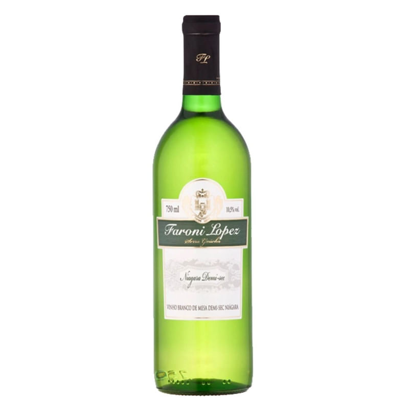 Vinho Branco Demi Sec Faroni Lopes Com 750ml