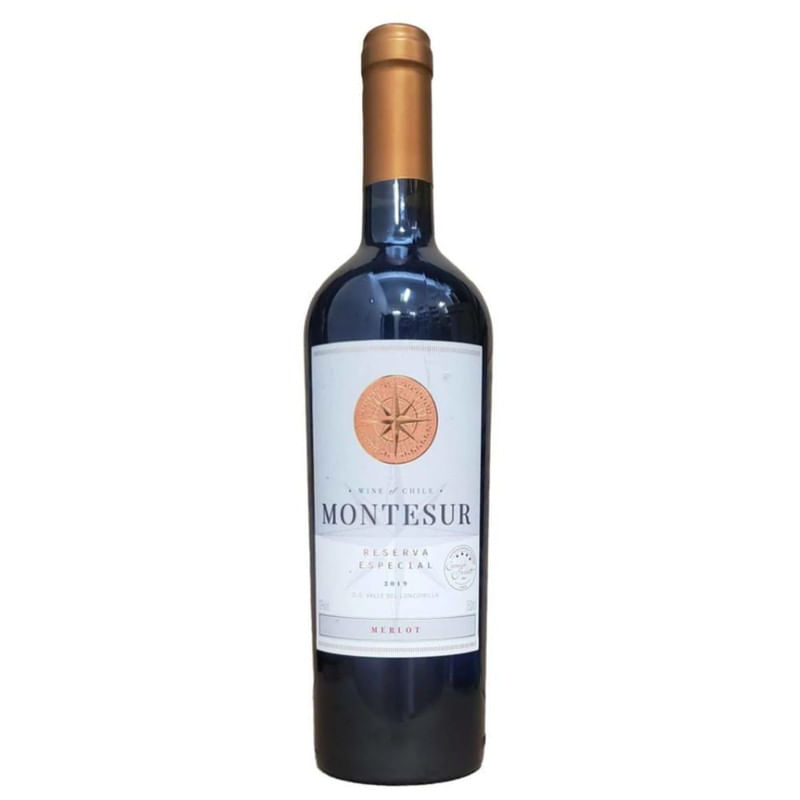 Vinho Tinto Chileno Montesur Reserva Especial Merlot Garrafa 750ml