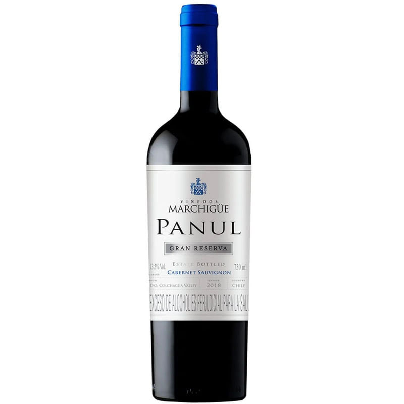 Vinho Tinto Chileno Panul Gran Reserva Cabernet Sauvignon Safra 2018 Garrafa 750ml