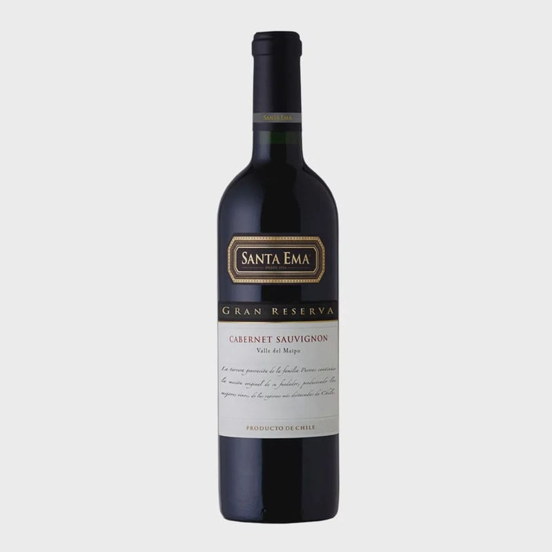 Vinho Tinto Chileno Santa Ema Gran Reserva Cabernet Sauvignon Garrafa 750ml