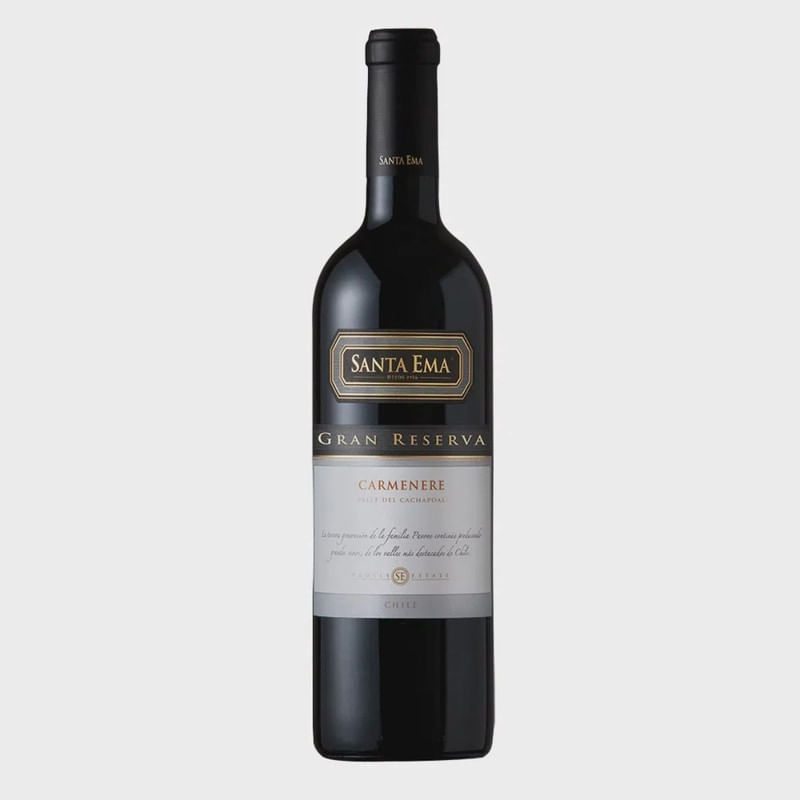 Vinho Tinto Chileno Santa Ema Gran Reserva Carmenere Garrafa 750ml