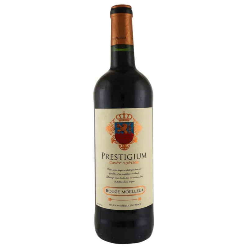 Vinho Tinto Francês Prestigium Rouge Moelleux Garrafa 750ml