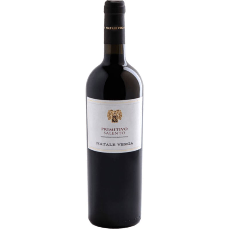 Vinho Tinto Italiano Primitivo Salento Natale Verga Safra 2019 Garrafa 750ml