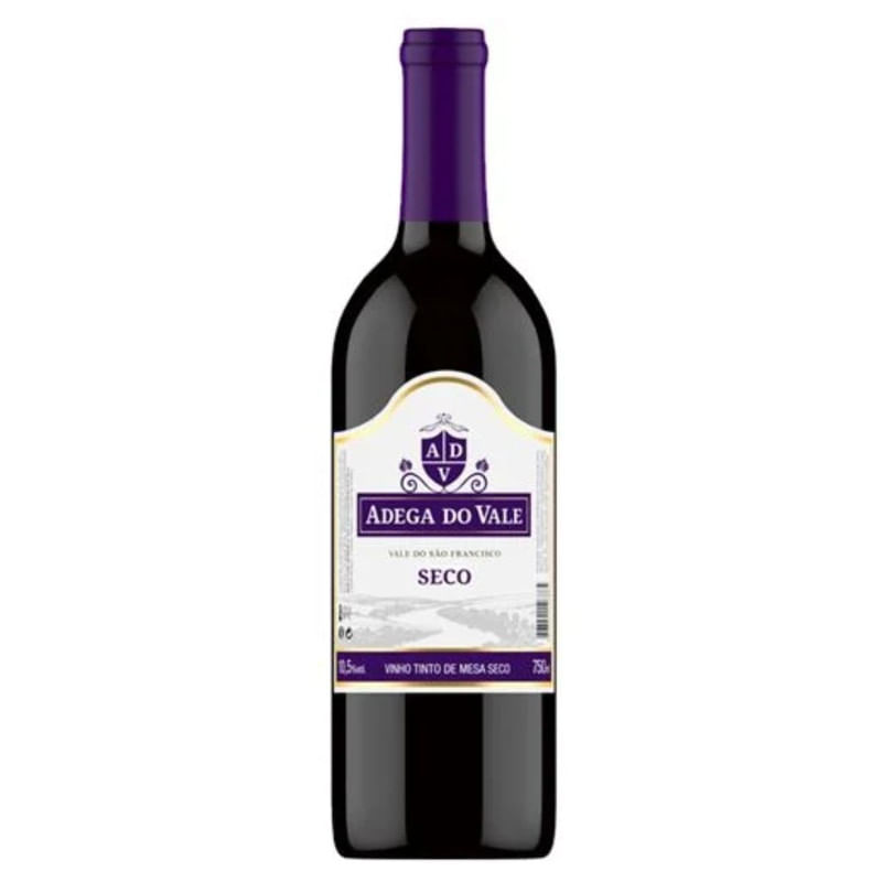 Vinho Tinto Seco Adega do Vale Mesa Com 750ml