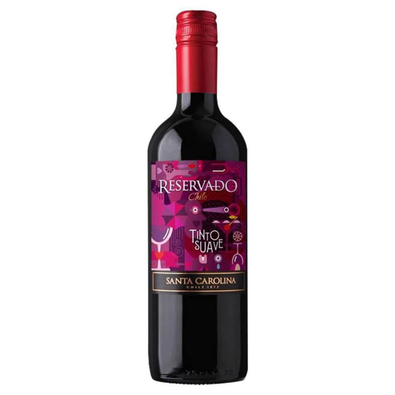 Vinho Tinto Suave Santa Carolina Com 750ml