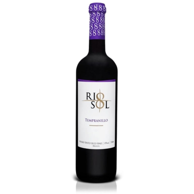 Vinho Tinto Tempranillo Rio Sol Com 750ml