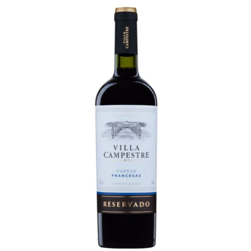 Vinho Tinto Villa Campestre Castas Francesas Garrafa 750ml