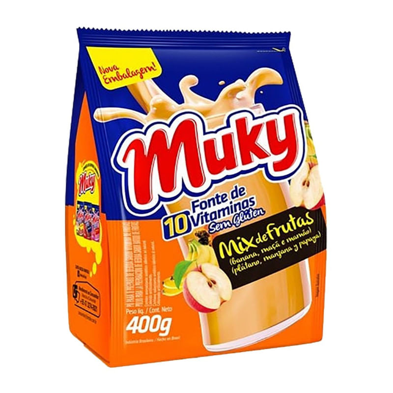 Vitamina Láctea Mix de Frutas Muky 400g