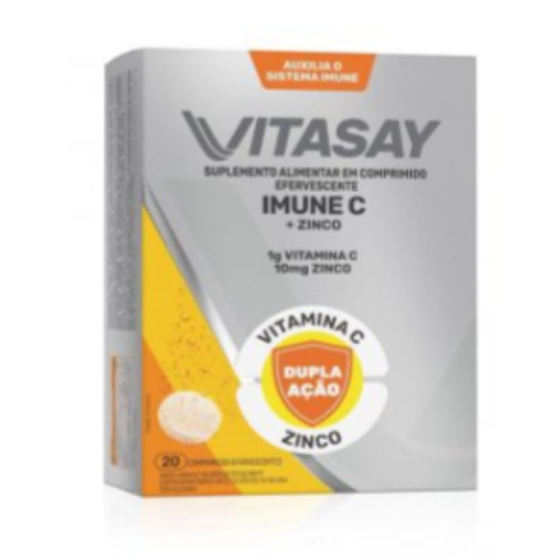 Vitasay Imune C Laranja com 20 Comprimidos