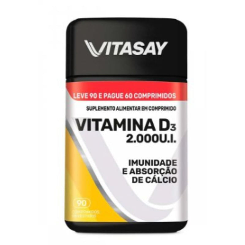 Vitasay Vitamina D3 2000ui com 90 Comprimidos