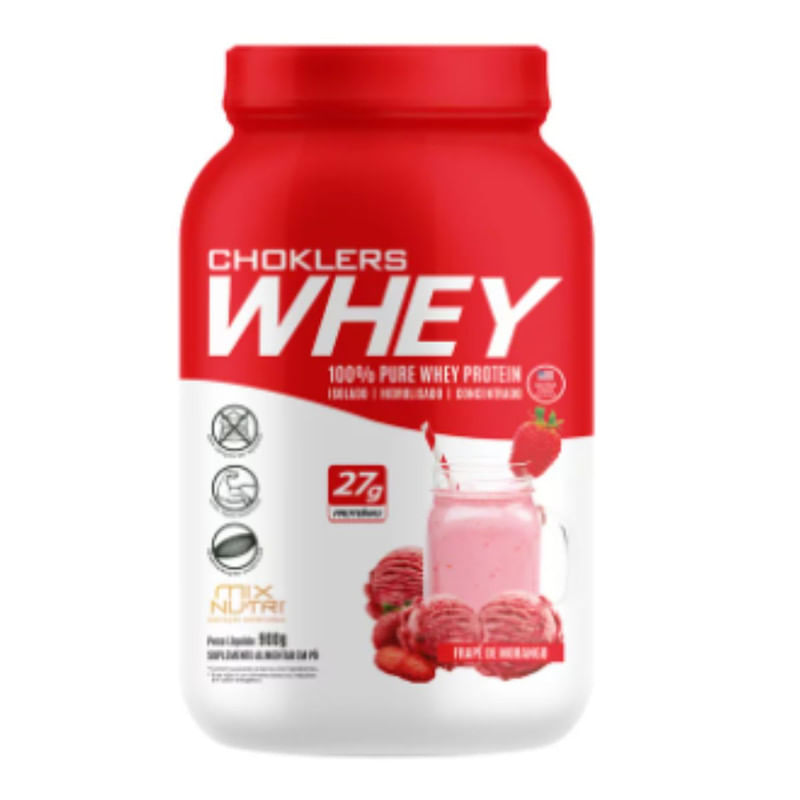 Whey Chokler&apos;S Sabor Frape Morango 900g