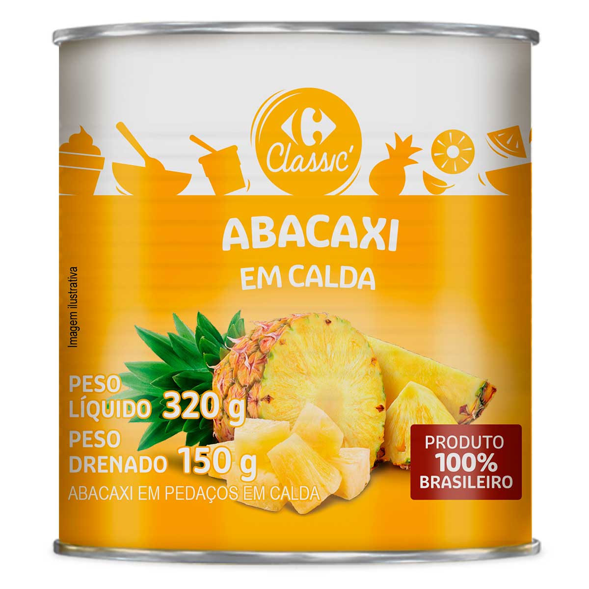 Abacaxi em Calda Carrefour 150 g