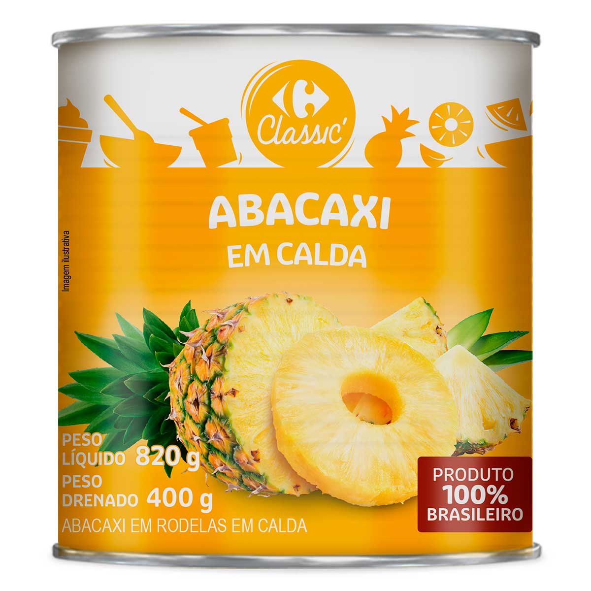 Abacaxi em Calda Carrefour 400g