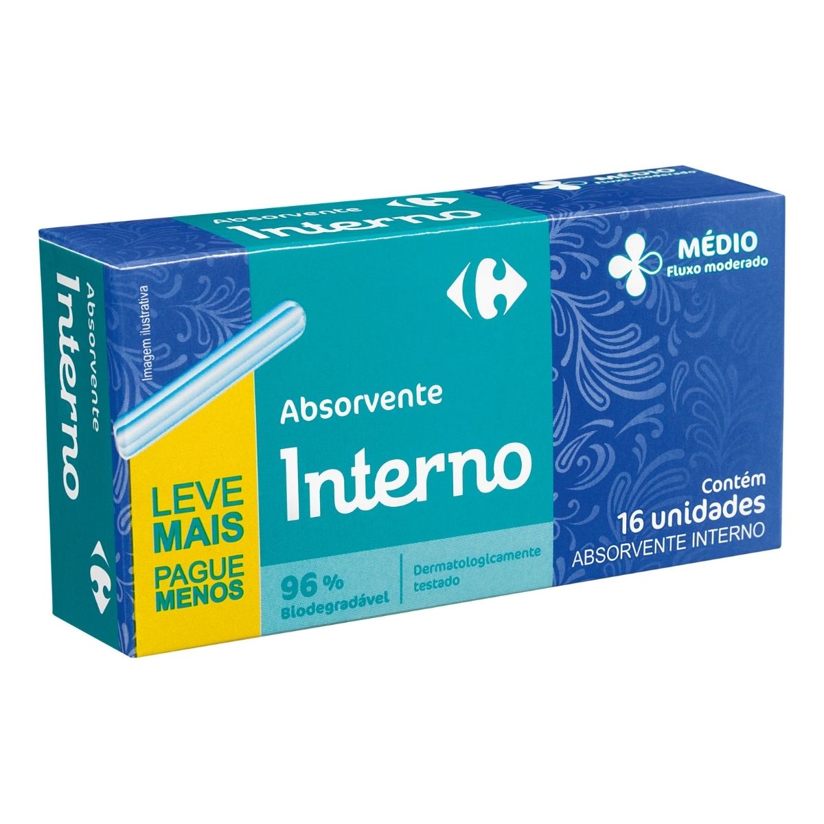 Absorvente Intímo Carrefour Médio 16 unidades