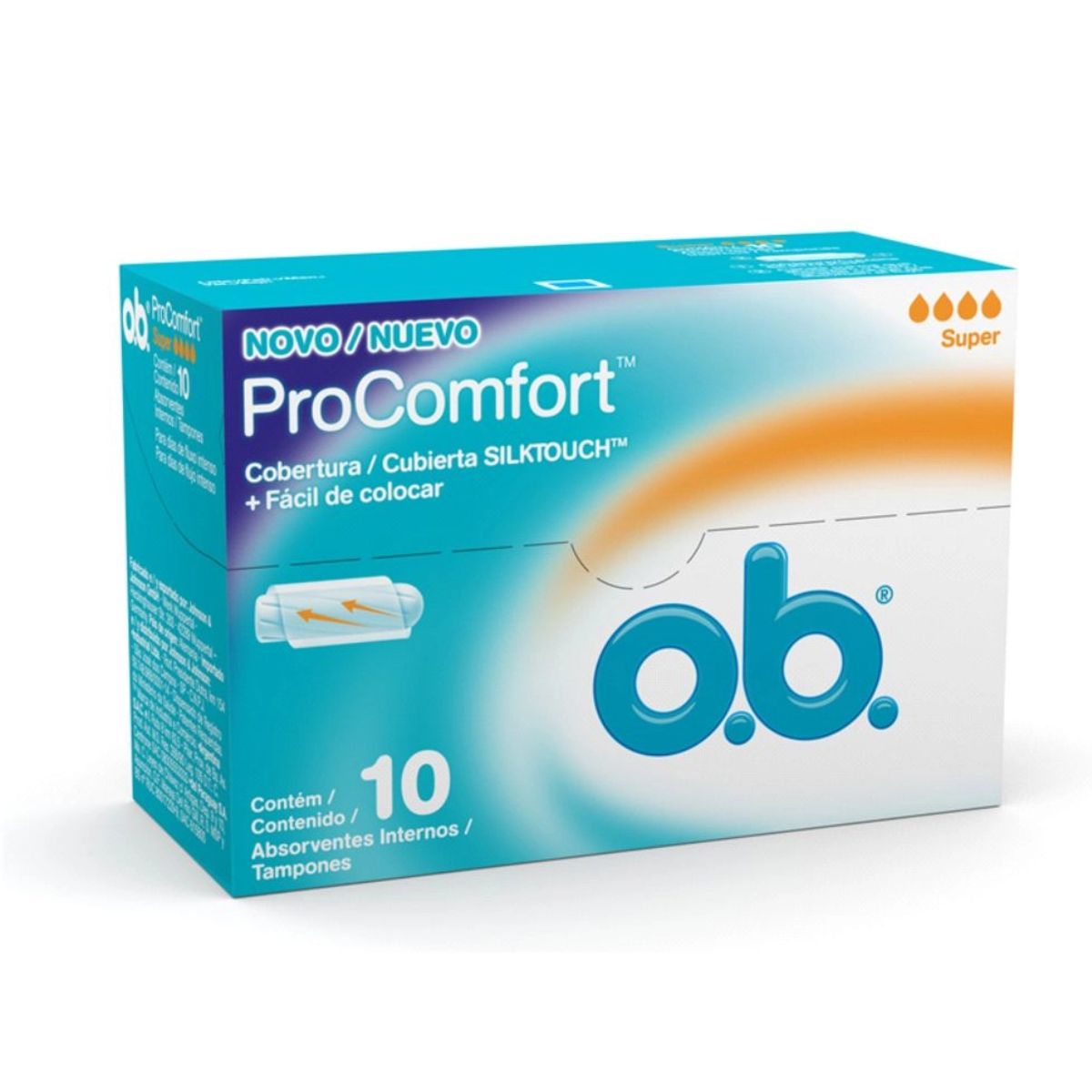 Absorvente Íntimo OB Pro Confort Super com 10 unidades