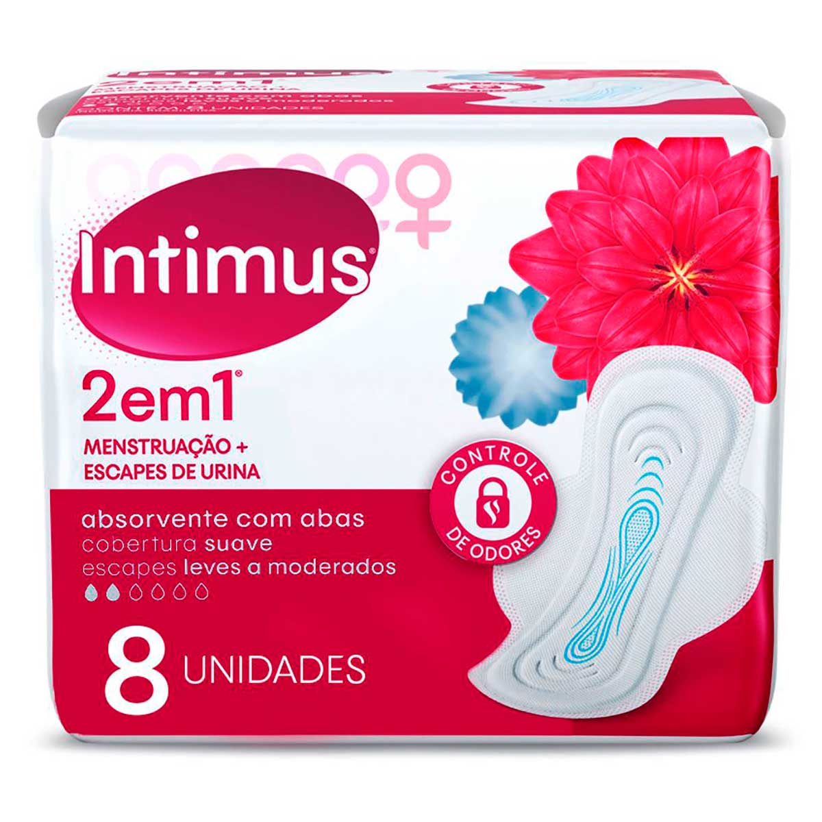 Absorvente Externo Intimus 2 em 1 - 8 unidades