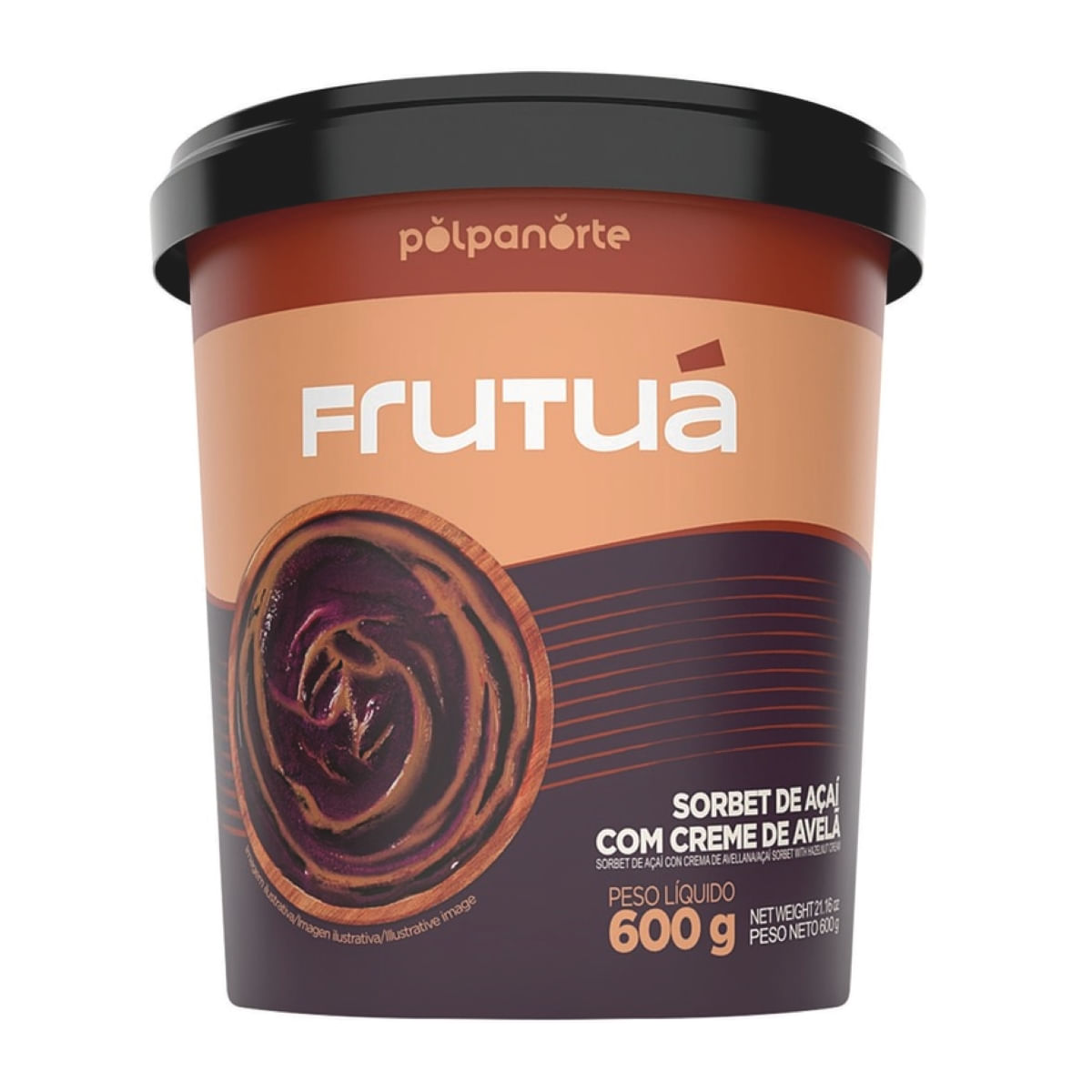 Açaí Avelã Polpanorte Frutuá 600 g