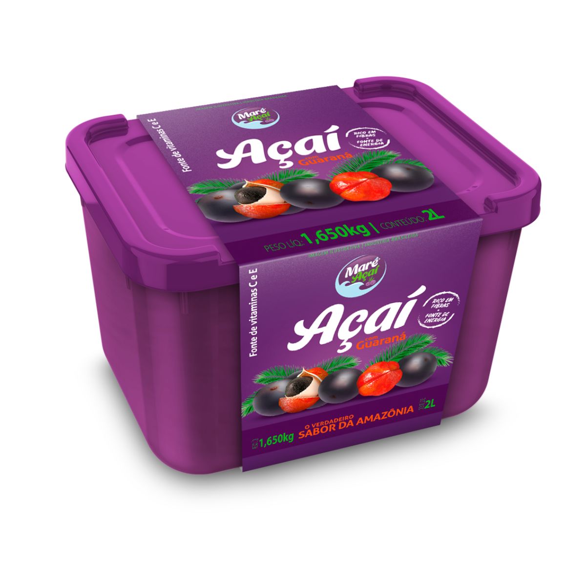 Açaí Guaraná Maré Pote 2 l