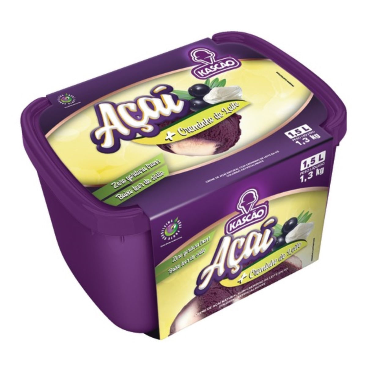 Açaí Kascão Leitinho 1,5 L