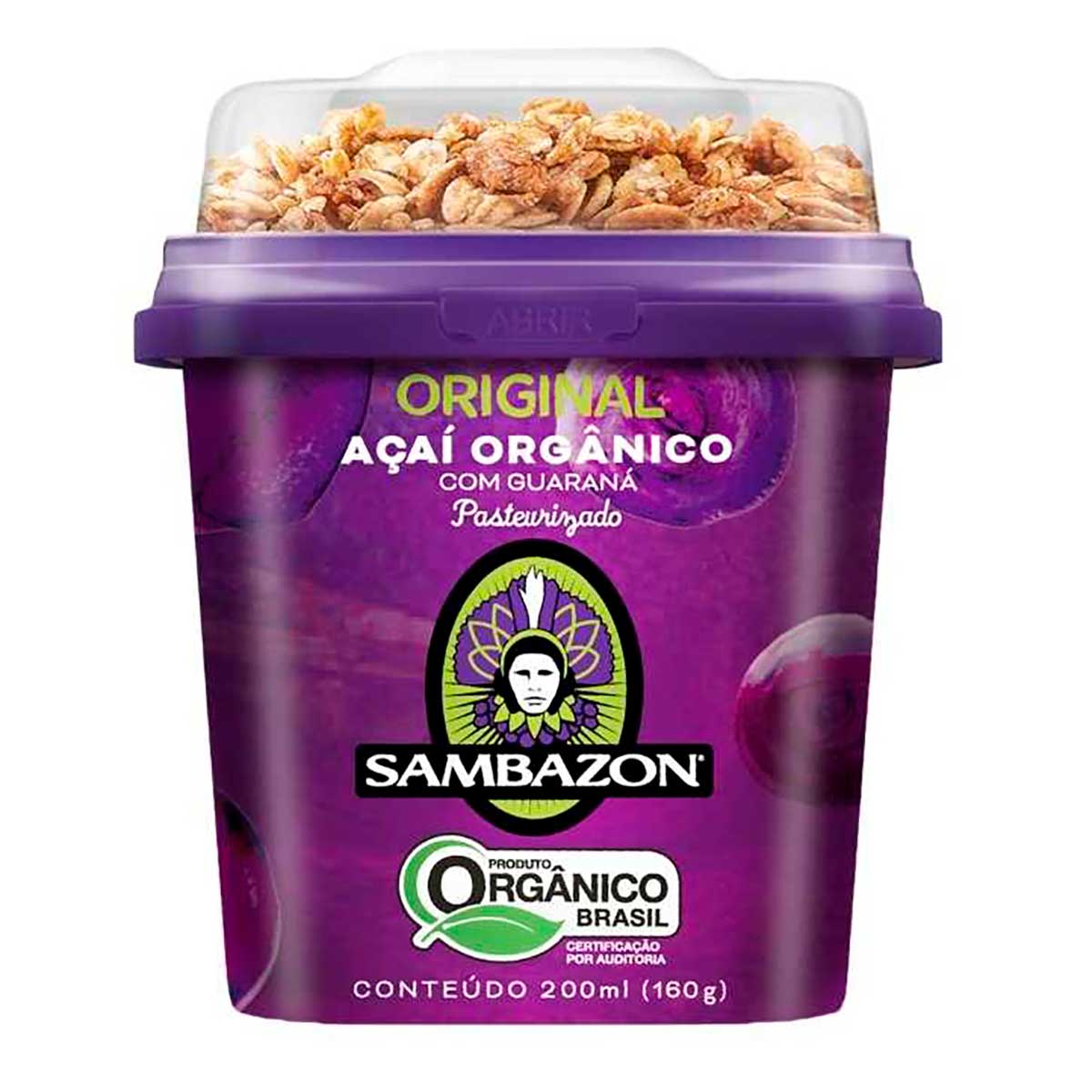 Açaí Orgânico Sambazon Guaraná 200 ml