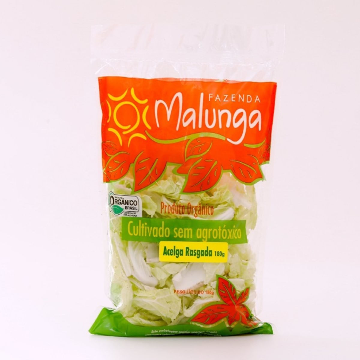 Acelga Orgânica Rasgada Malunga 180 g