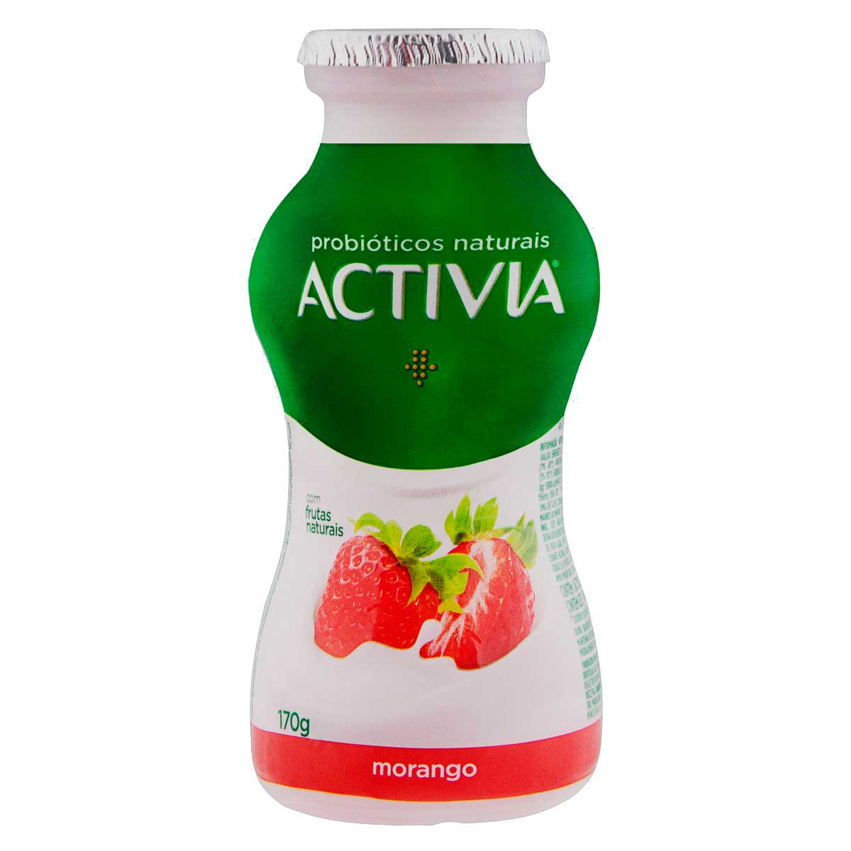 Leite Fermentado Parcialmente Desnatado Sabor Morango Activia 170g