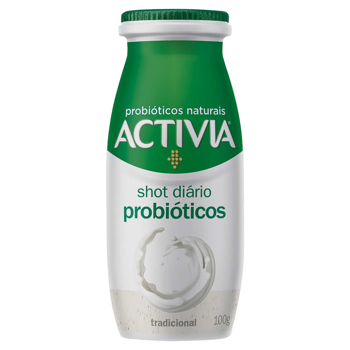 Leite Fermentado Tradicional Zero Lactose Activia Shot Diário 100g