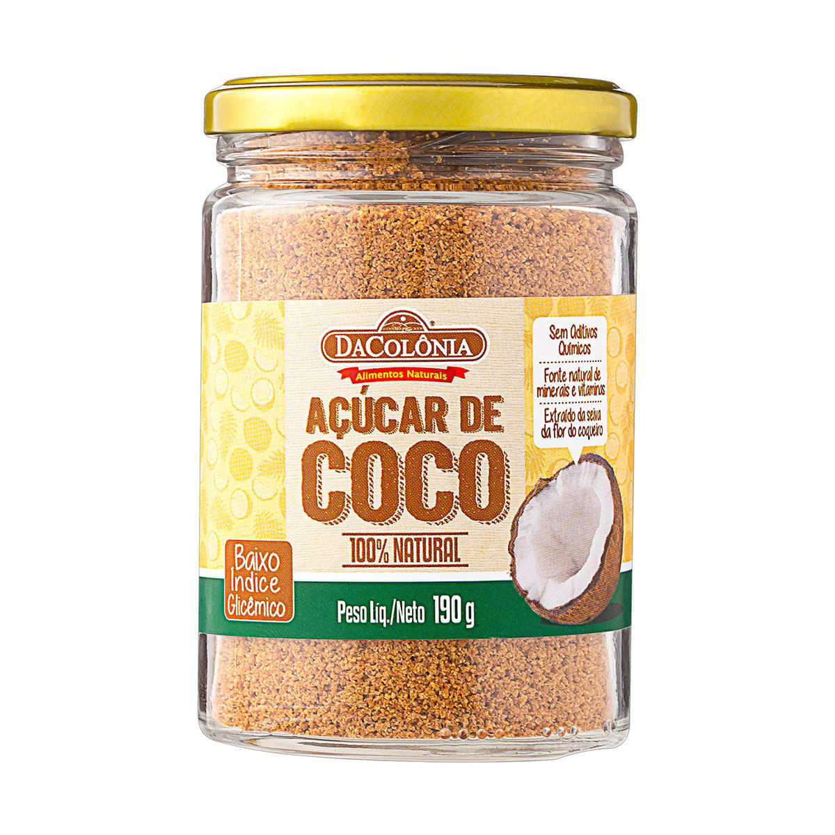 Açúcar de Coco DaColônia 190g