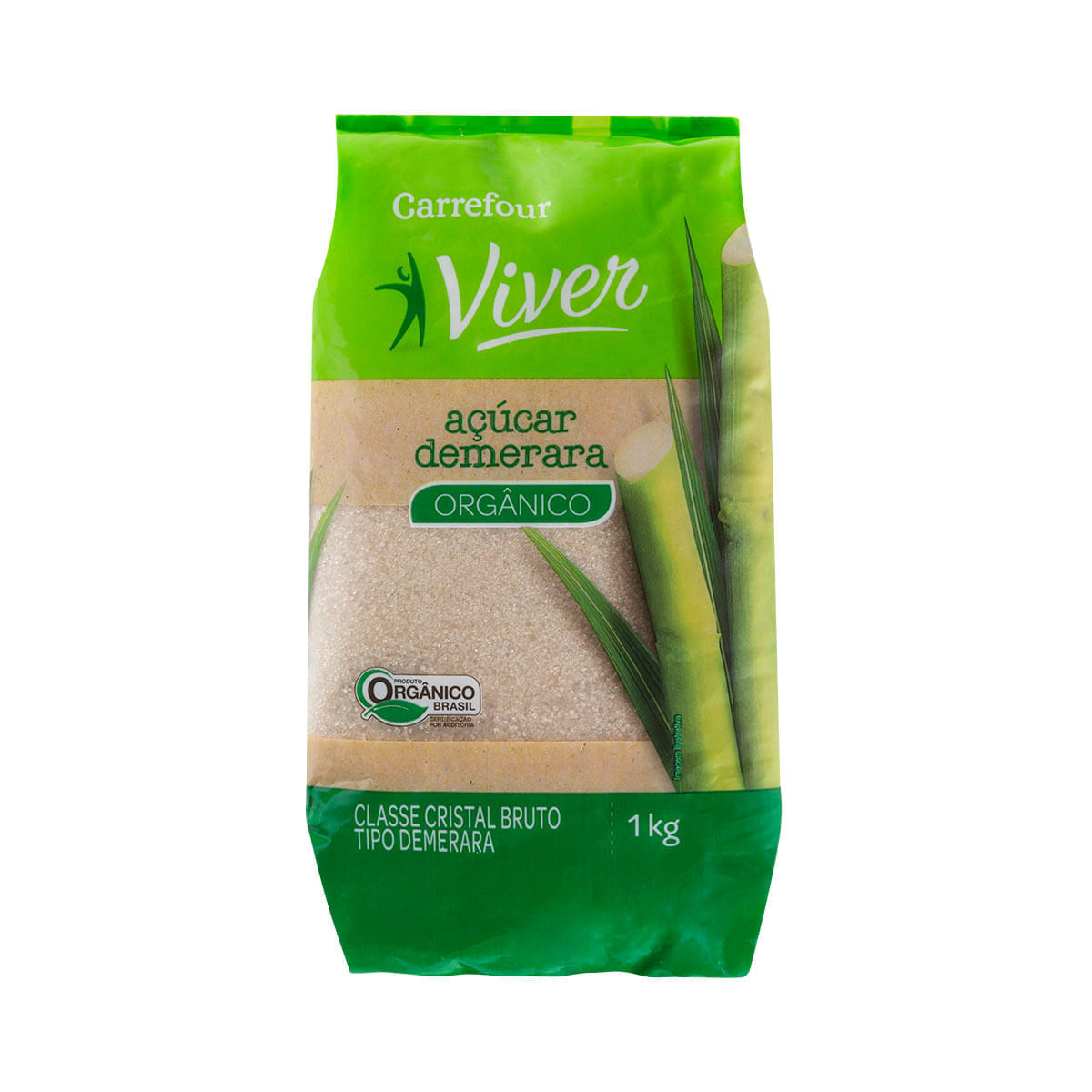 Açúcar Demerara Orgânico Carrefour Viver 1Kg