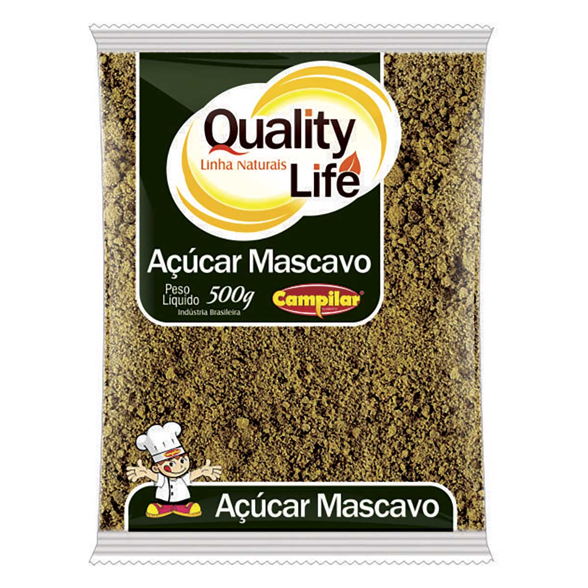 Açúcar Mascavo Campilar Quality Life 500 g