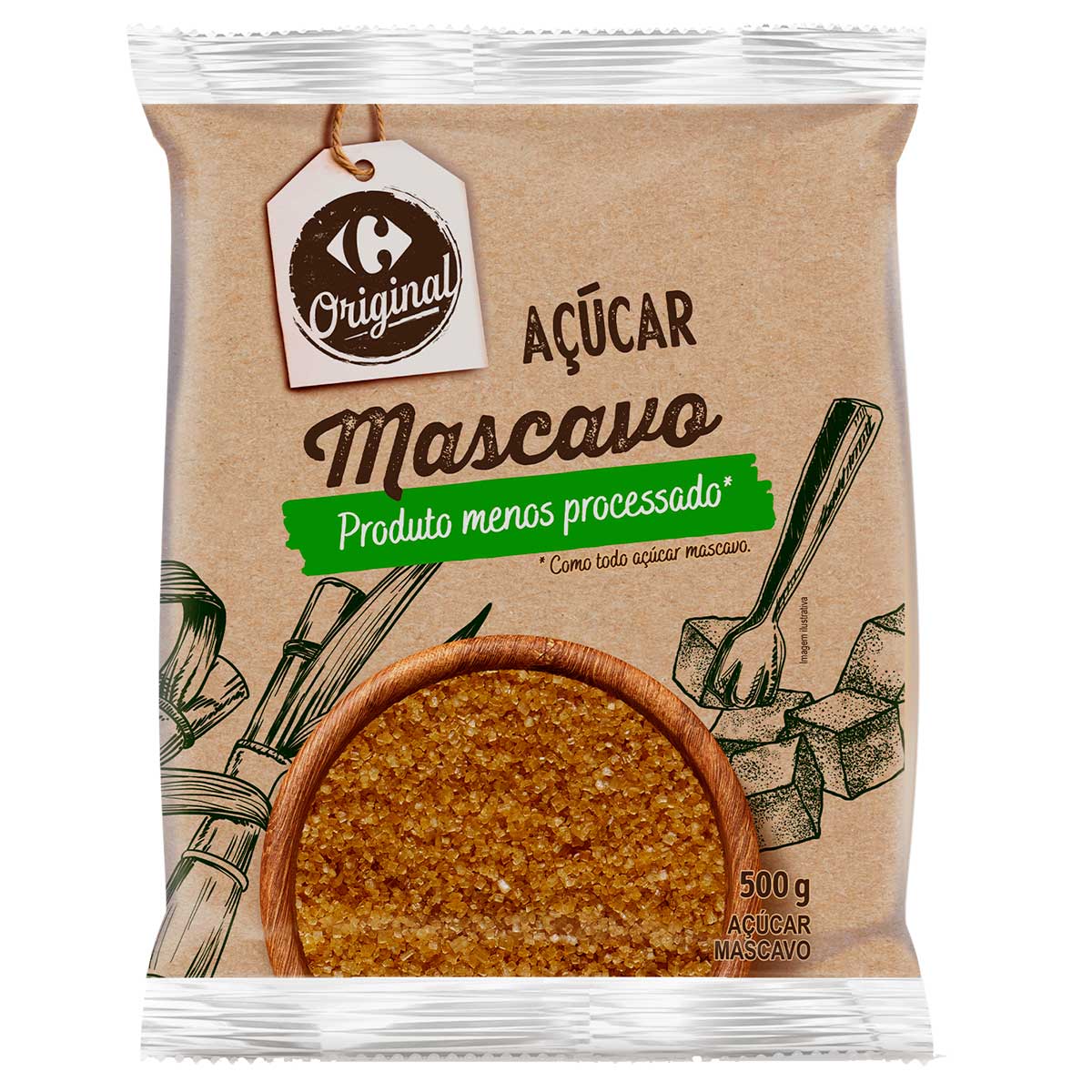 Açúcar Mascavo Carrefour Original 500 g