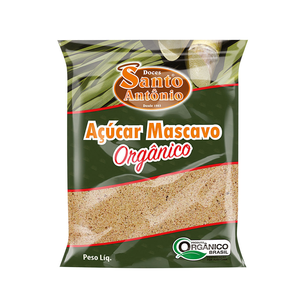 Açúcar Mascavo Orgânico Santo Antônio 400g