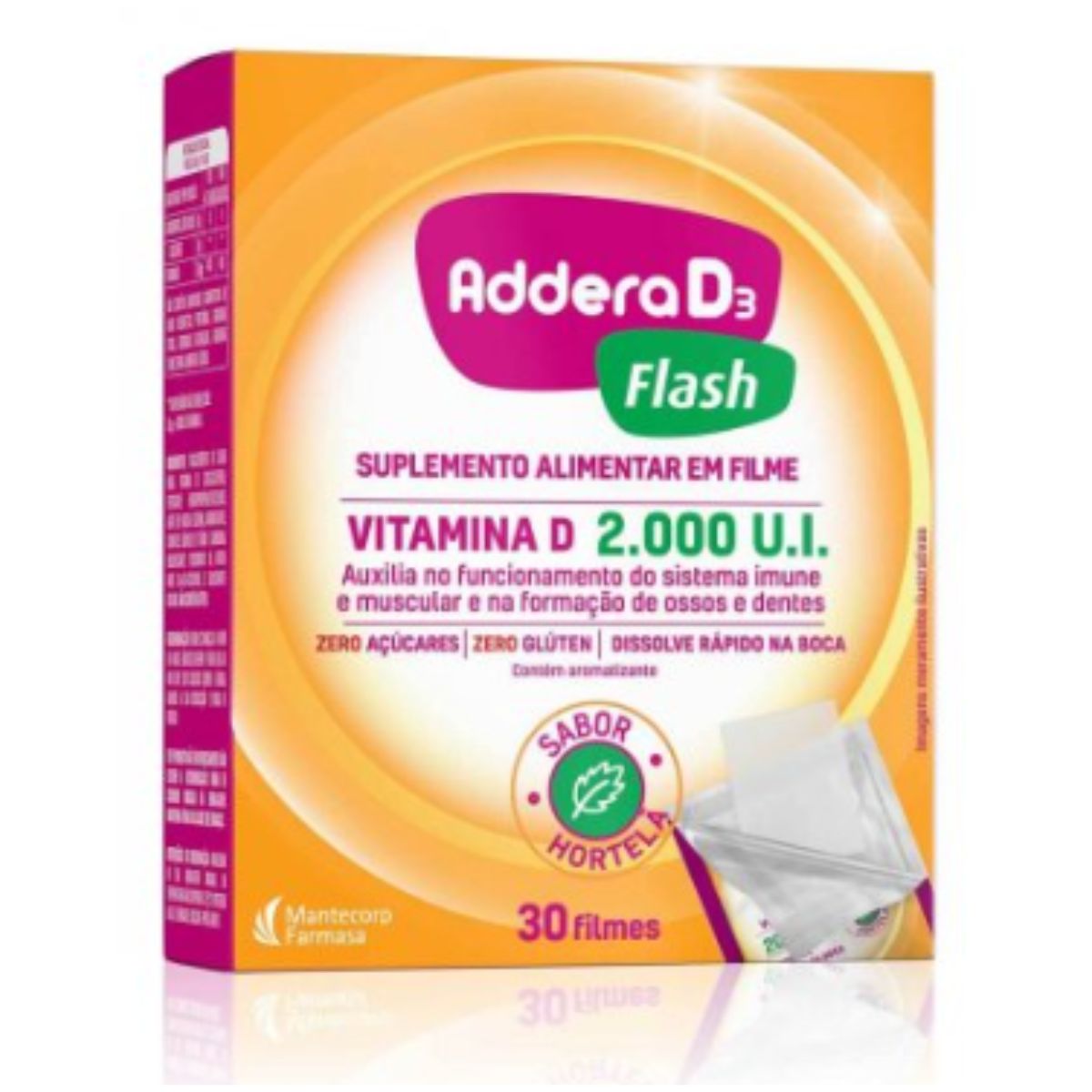 Addera D3 Flash 2000ui Hortelã 30 Filmes