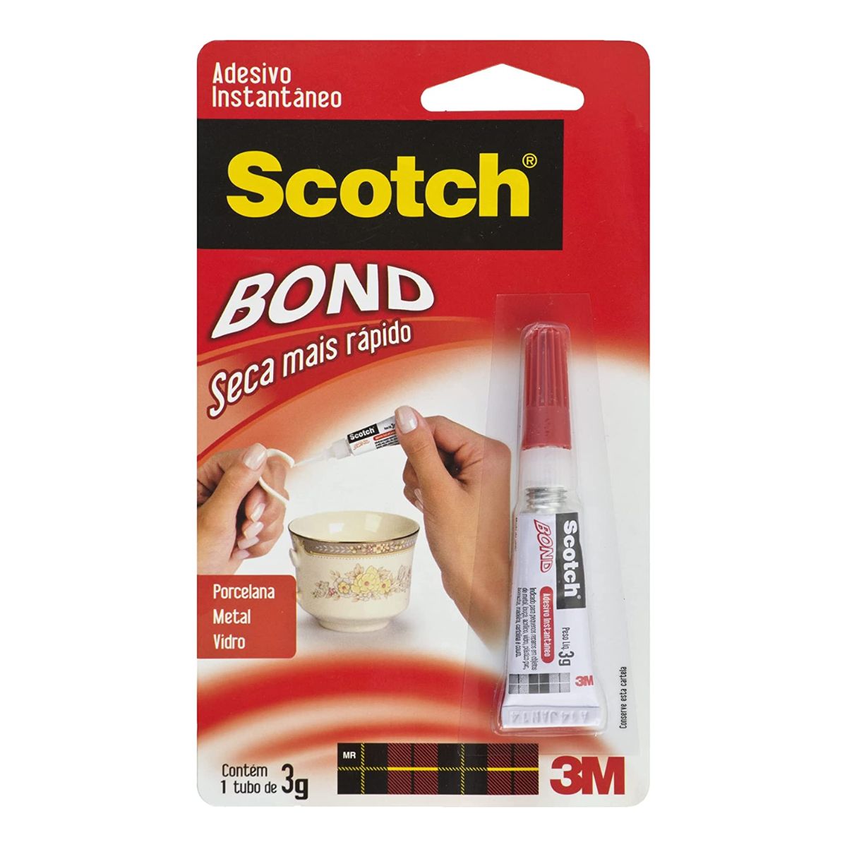 Cola Adesivo Instantâneo Scotch Bond 3M 3 g