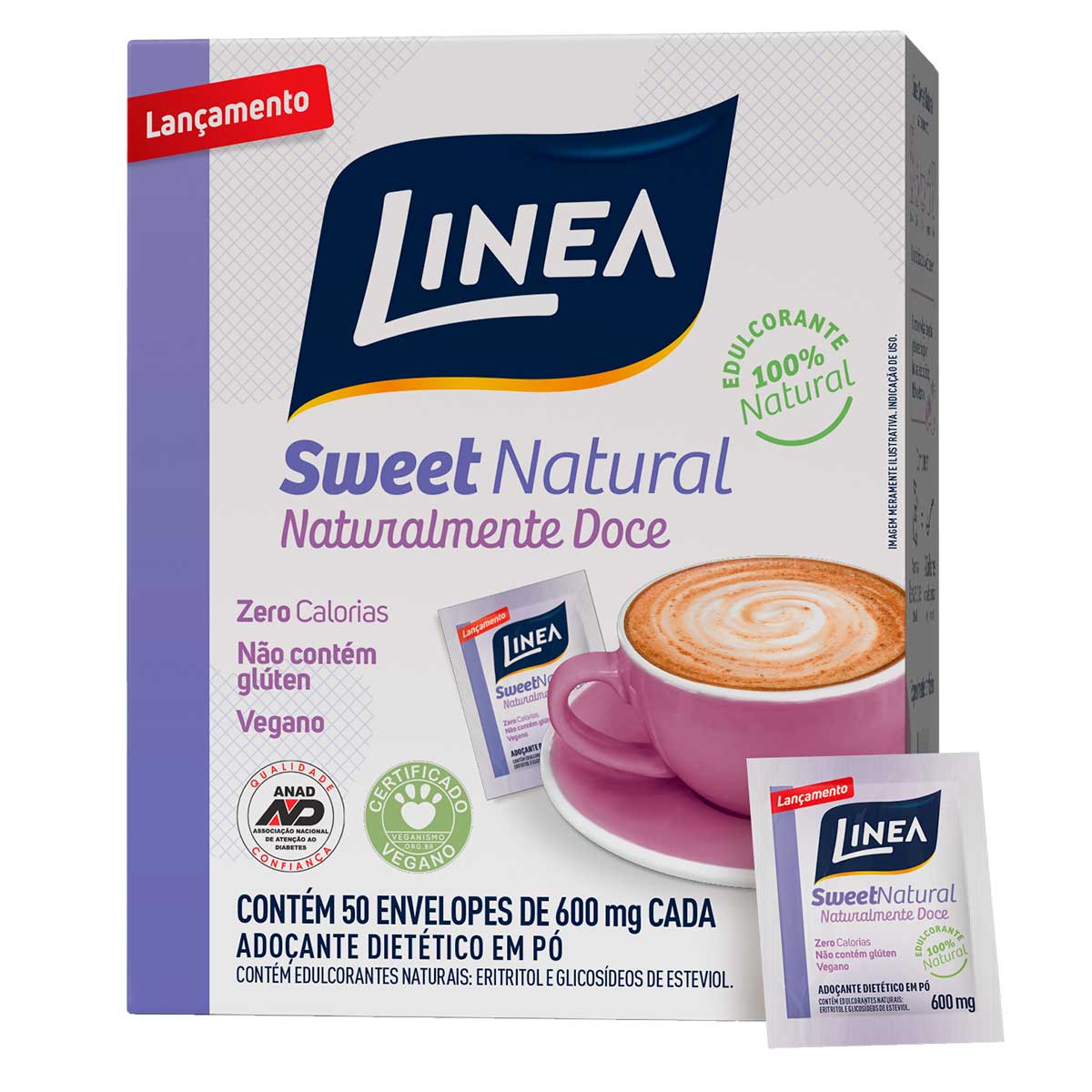 Sweet Natural em Pó Linea 50 Sachês