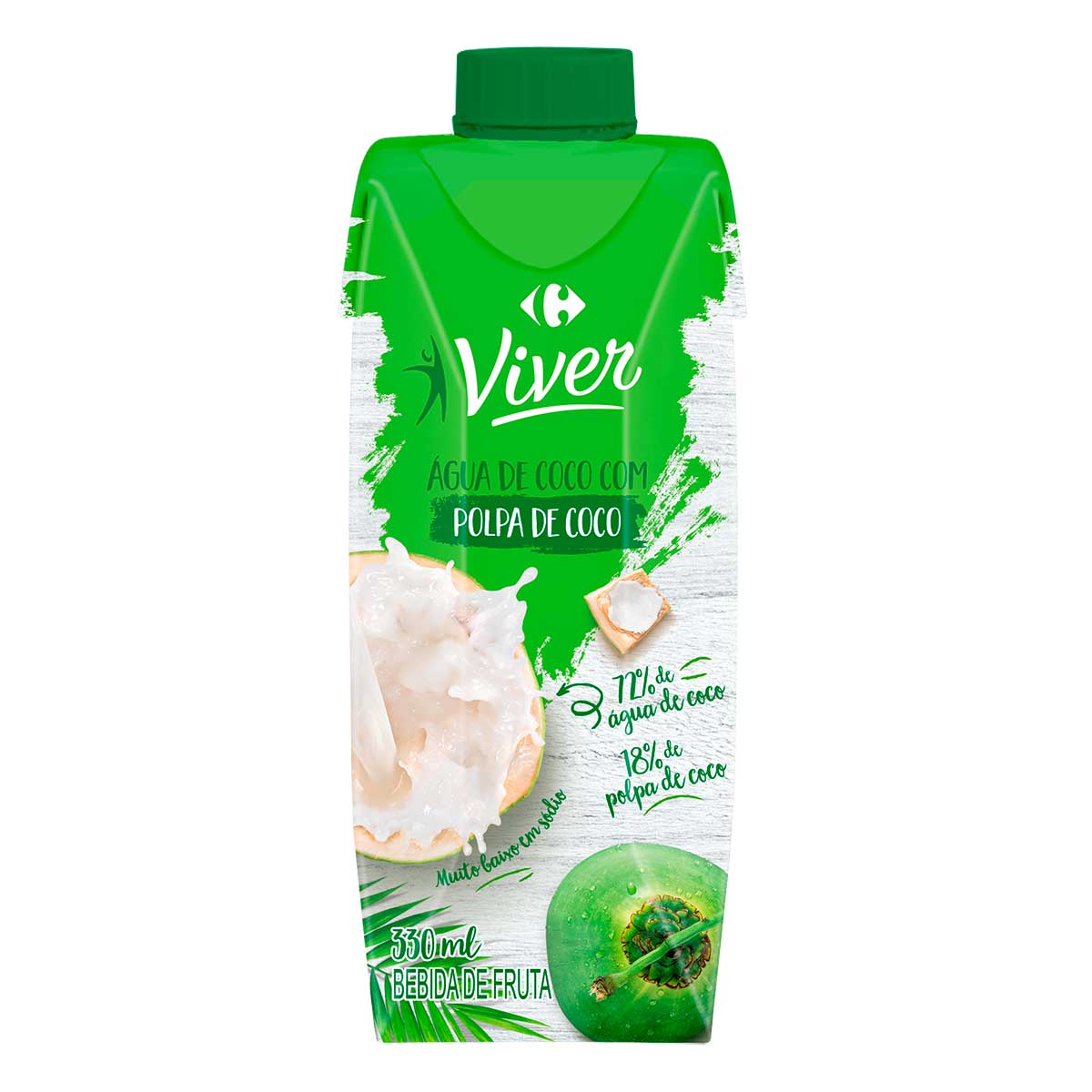 Água De Coco Com Polpa Viver Tp 330 ml