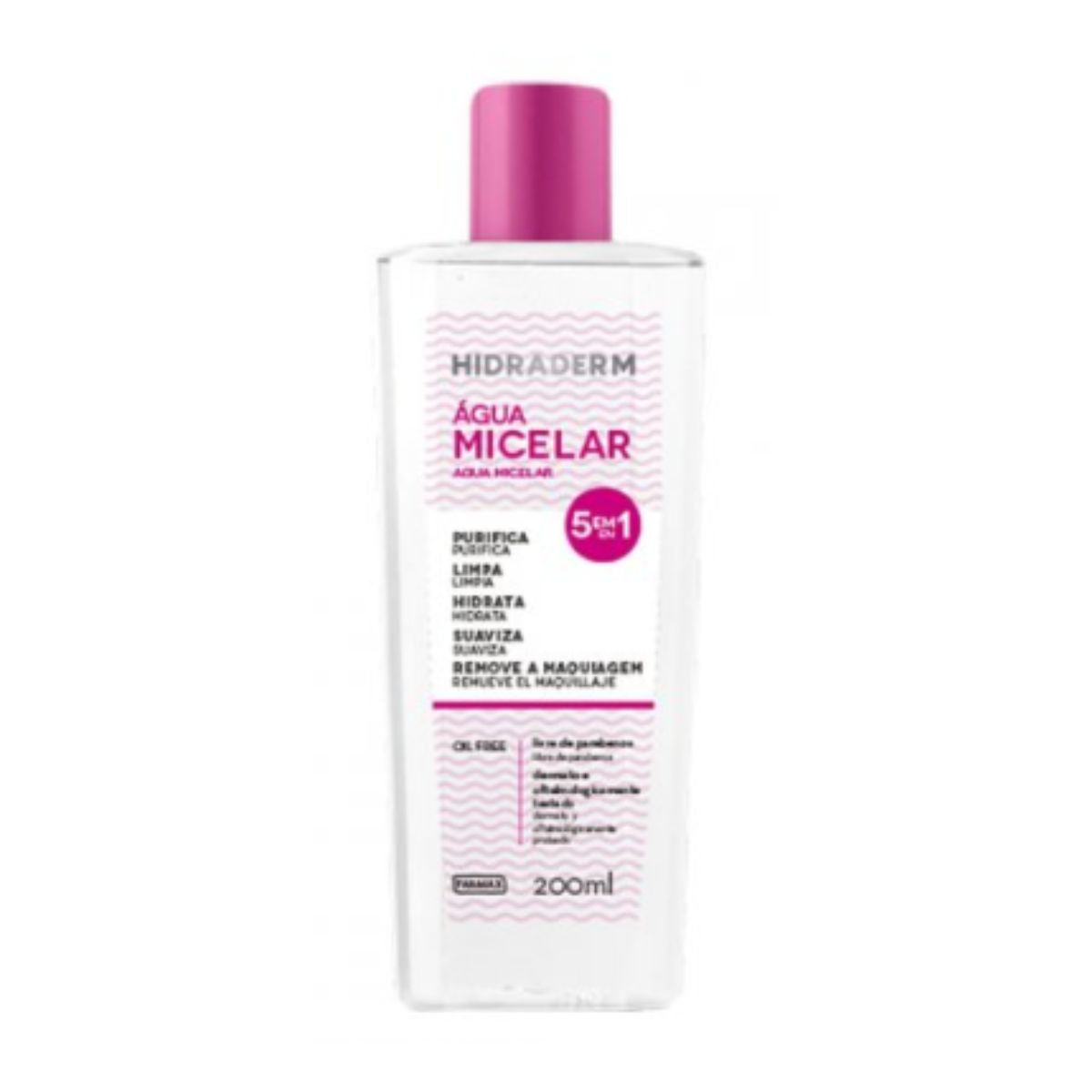 Água Micelar Hidraderm Farmax com 200 ml