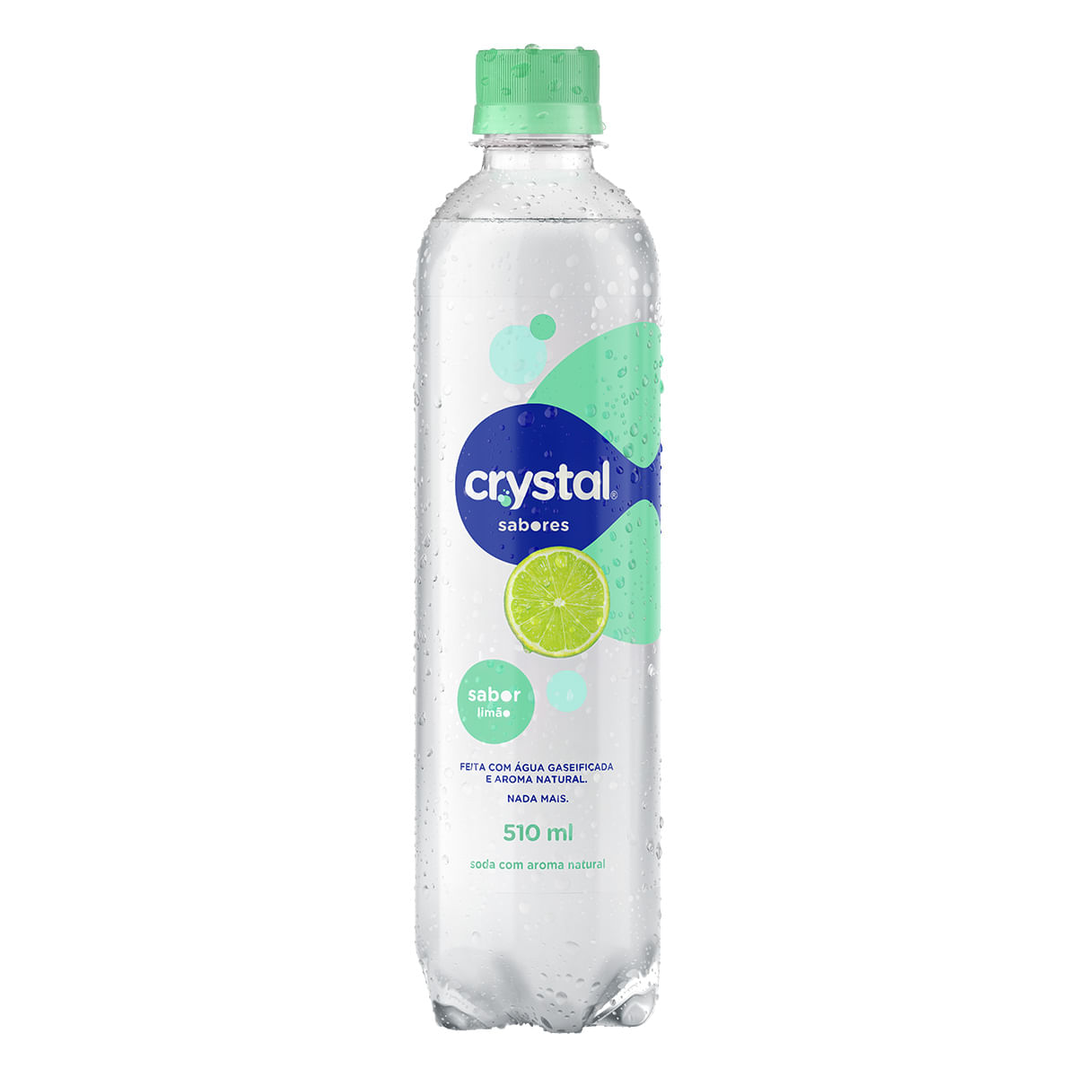 Àgua Mineral Saborizada com Gás Limão Crystal  Pet 520 ml