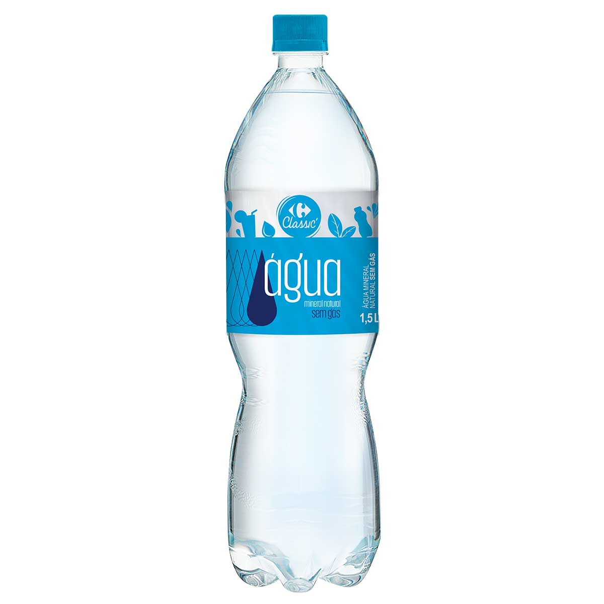 Água Mineral sem Gás Carrefour Classic 1,5L