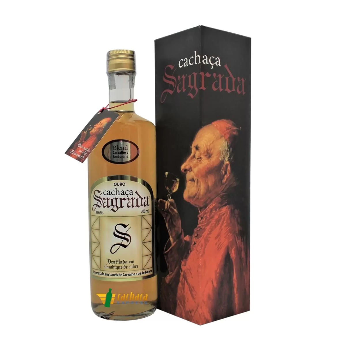 Cachaça Sagrada Ouro Blend 700 Ml